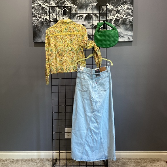 Free people Levi’s maxi denim skirt - Picture 5 of 11